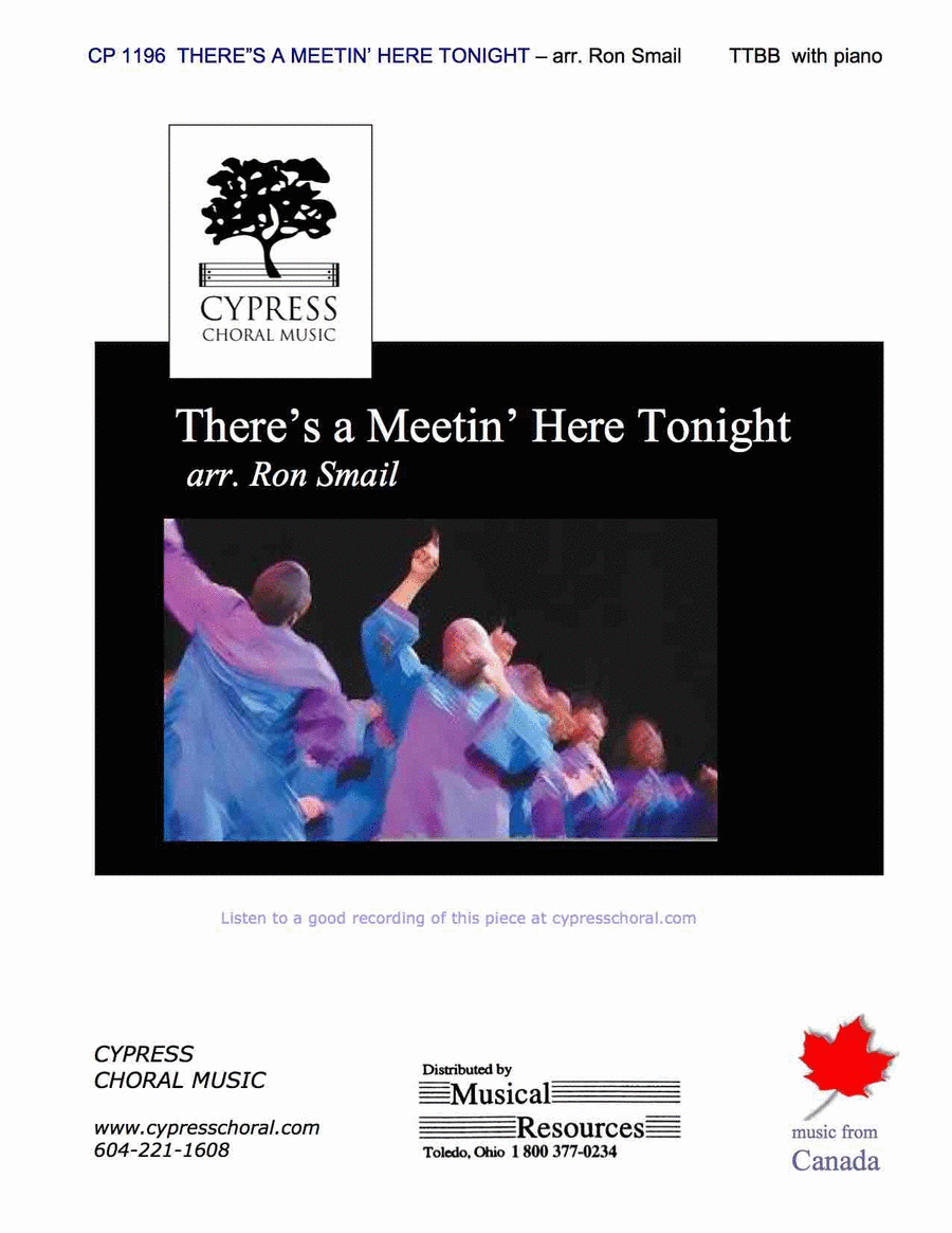 There's A Meeting Here Tonight TTBB scores gallery preview page 1