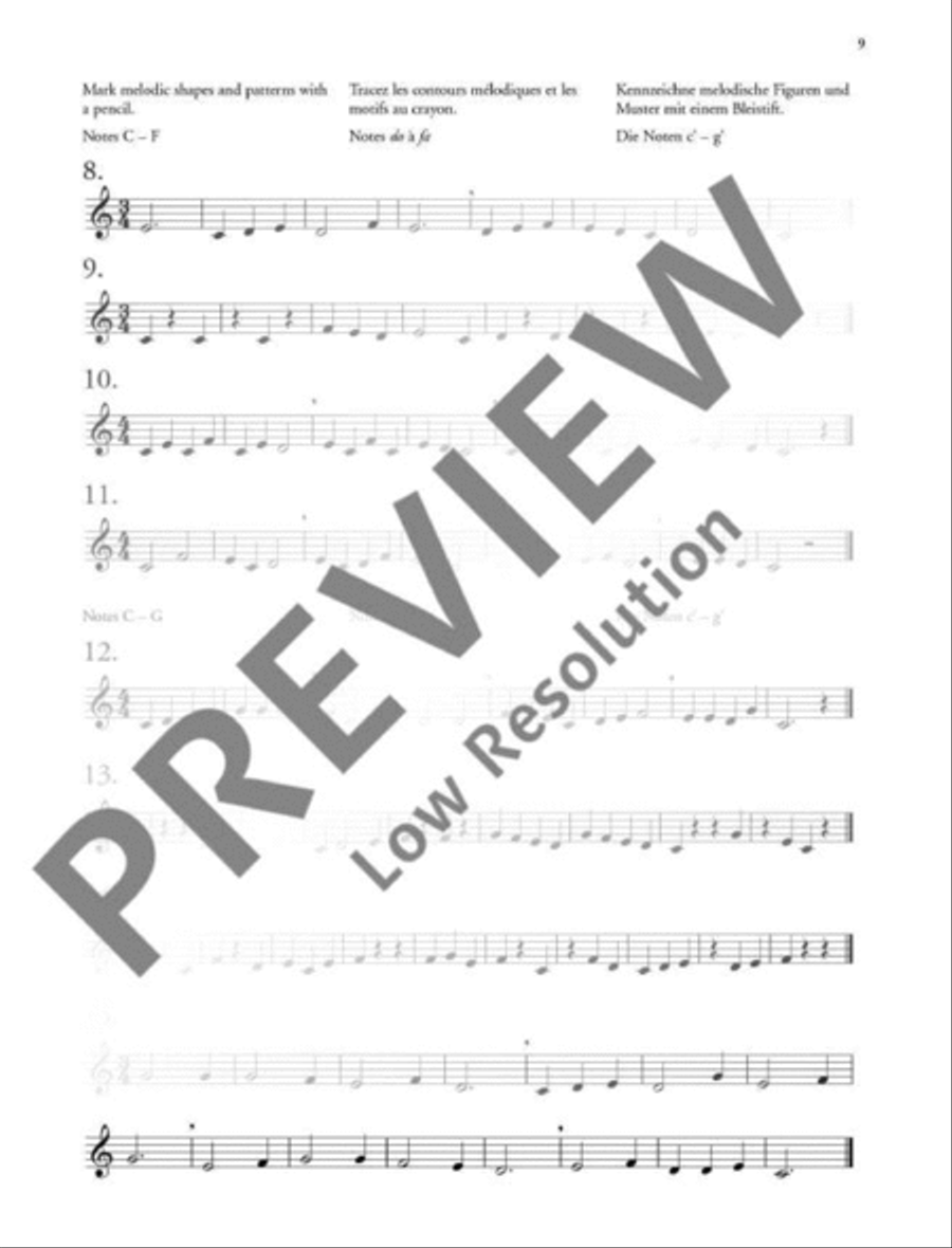Clarinet Sight-Reading 1 Clarinet Solo scores gallery preview page 10