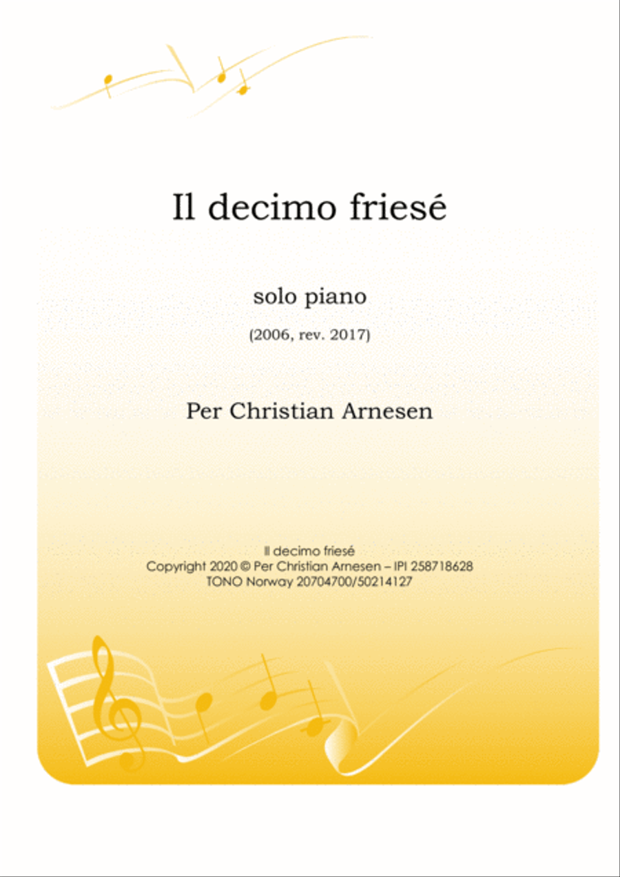 Il decimo friesé Piano Solo scores gallery preview page 1