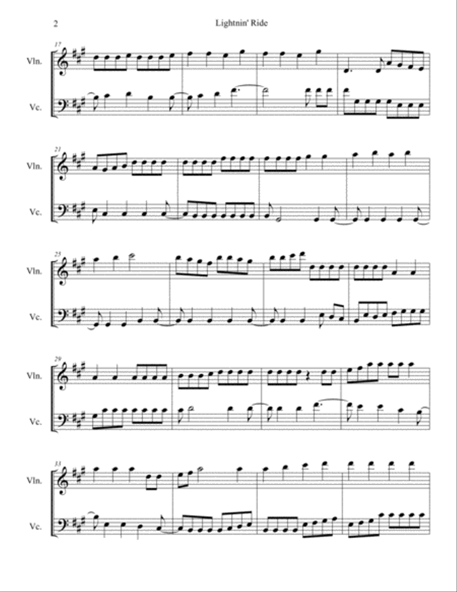 Lightnin' Ride Lightnin' Ride Small Ensemble scores gallery preview page 2