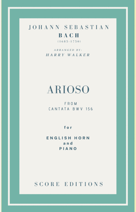 Book cover for Bach - Arioso from Cantata BWV 156 for English Horn and Piano