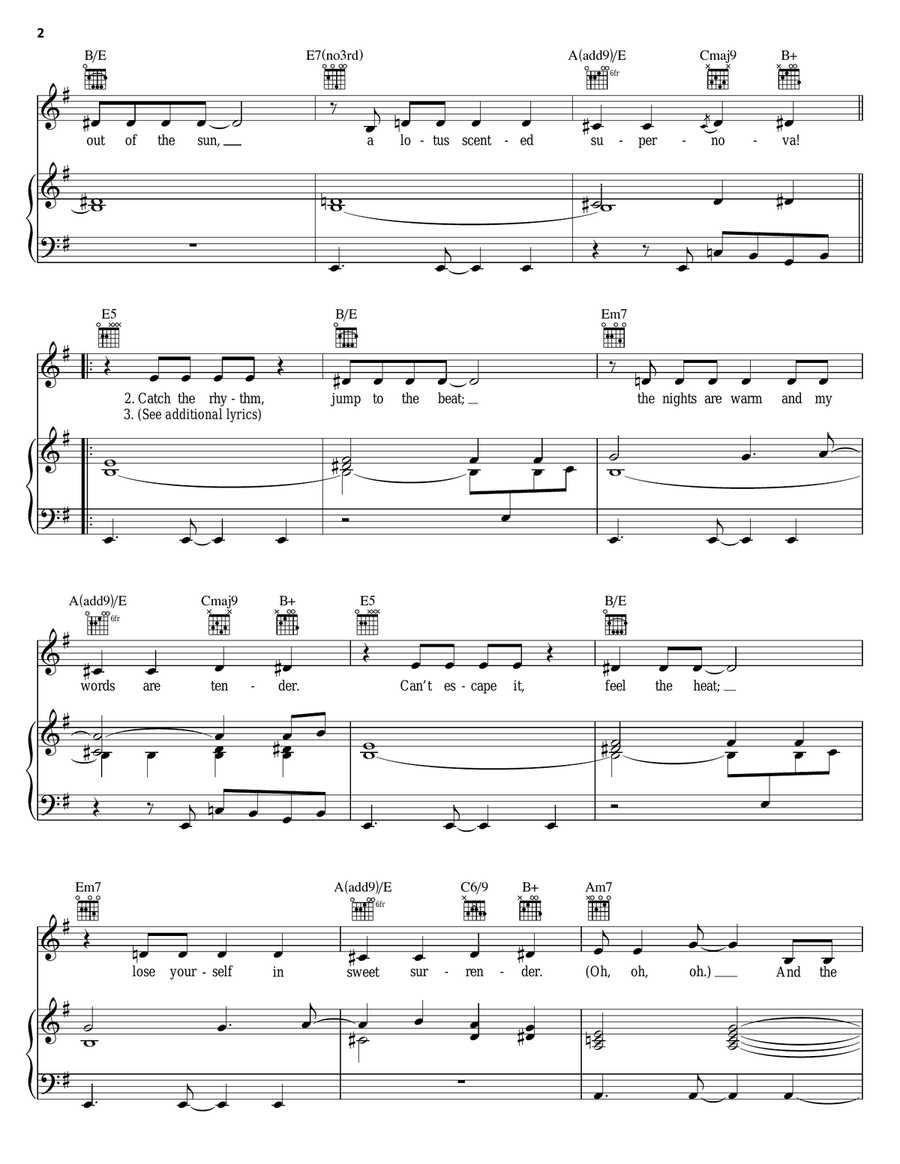 Shakalaka Baby Piano, Vocal, Guitar scores gallery preview page 2