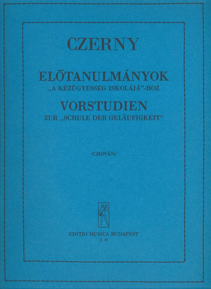 Book cover for Vorübungen Für Die Schule Der Geläufigkeit Op. 23