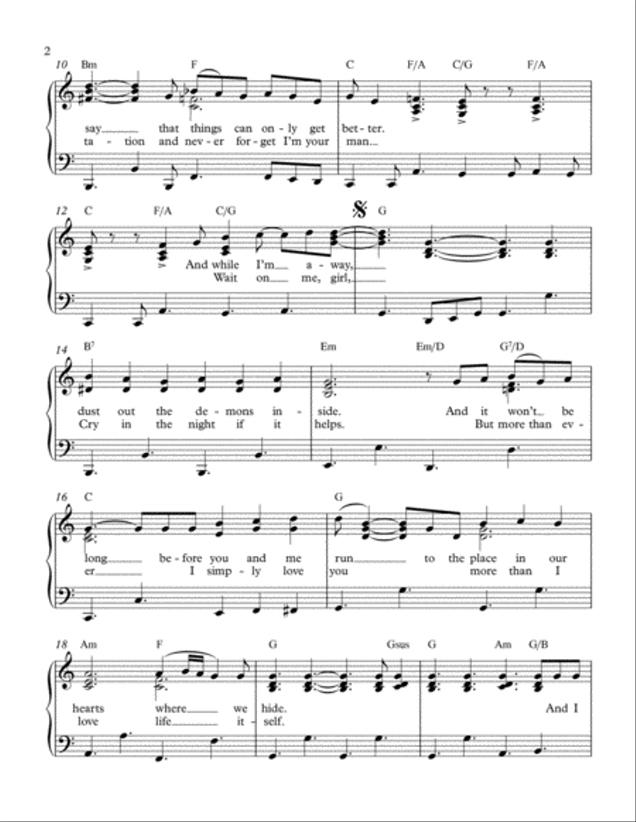 I Guess That's Why They Call It The Blues Voice scores gallery preview page 2