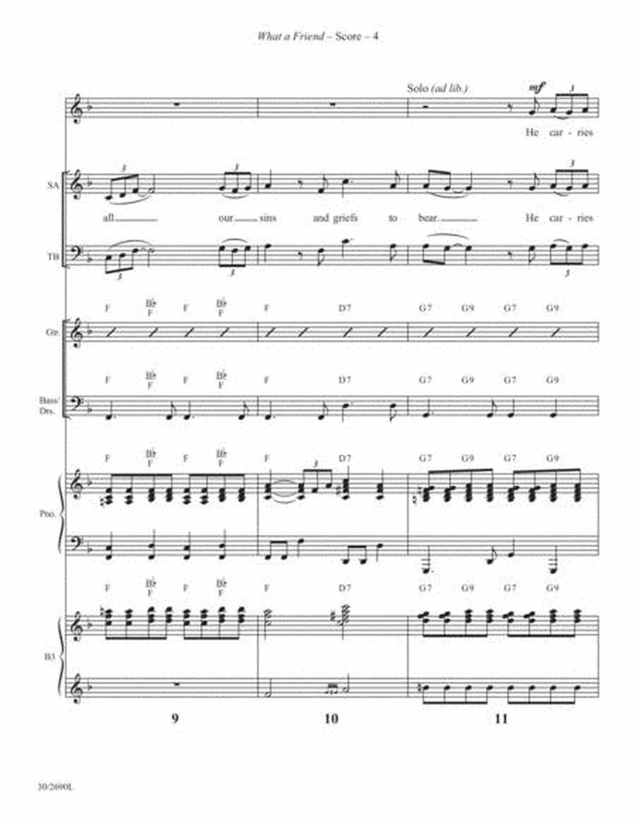 What a Friend - Instrumental Score and Parts