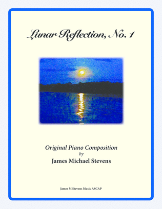 Book cover for Lunar Reflection, No. 1 (Romantic Piano)