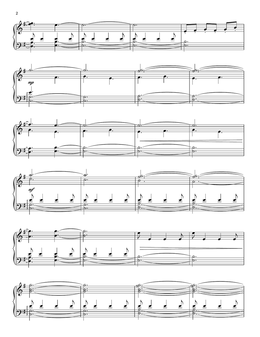 Unbreakable Unbreakable Piano Solo scores gallery preview page 2