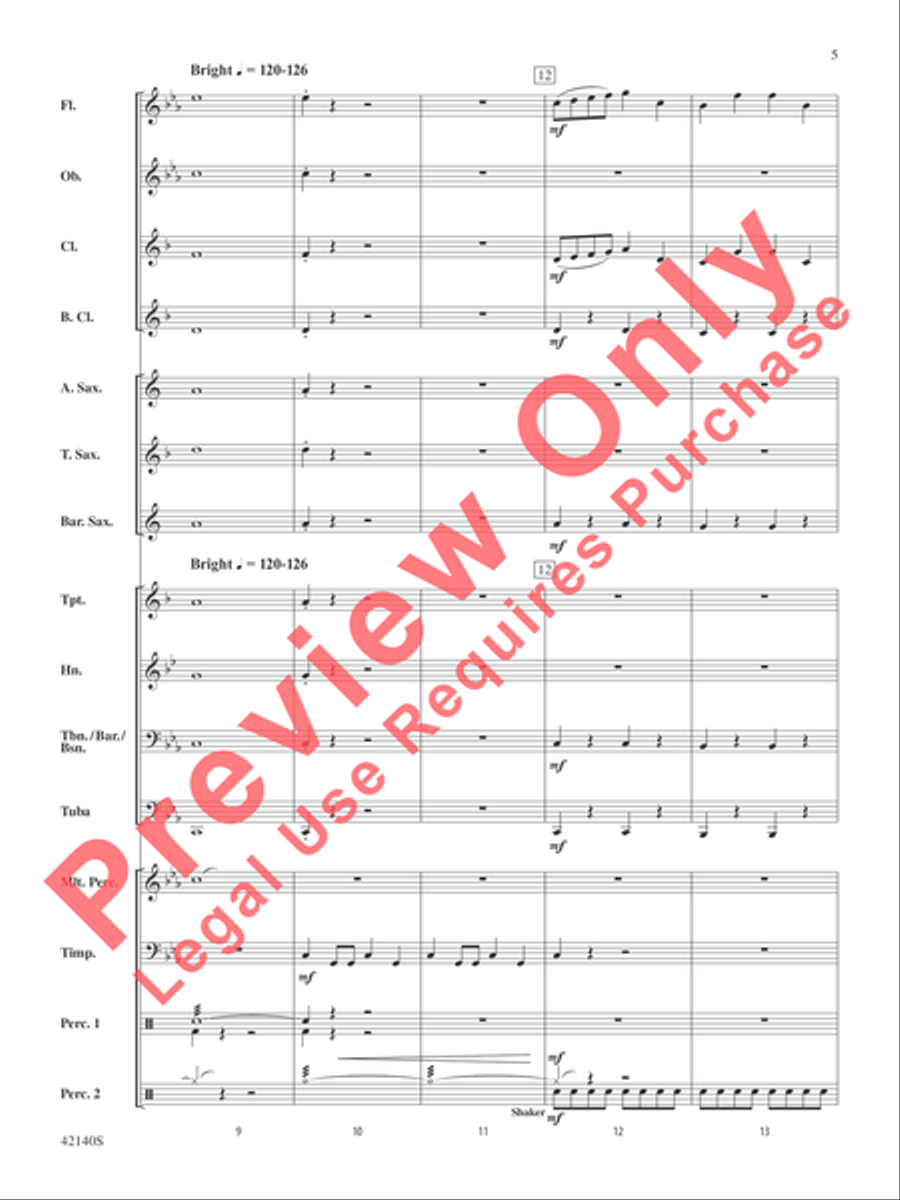 Carpathian Castle Carpathian Castle Concert Band scores gallery preview page 12