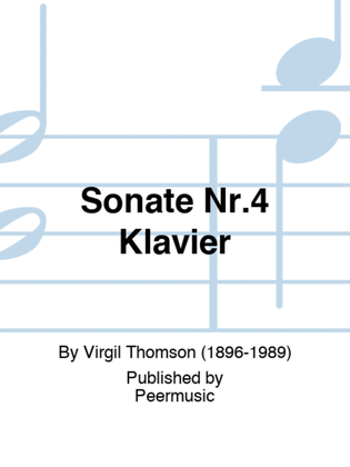 Sonate Nr.4 Klavier