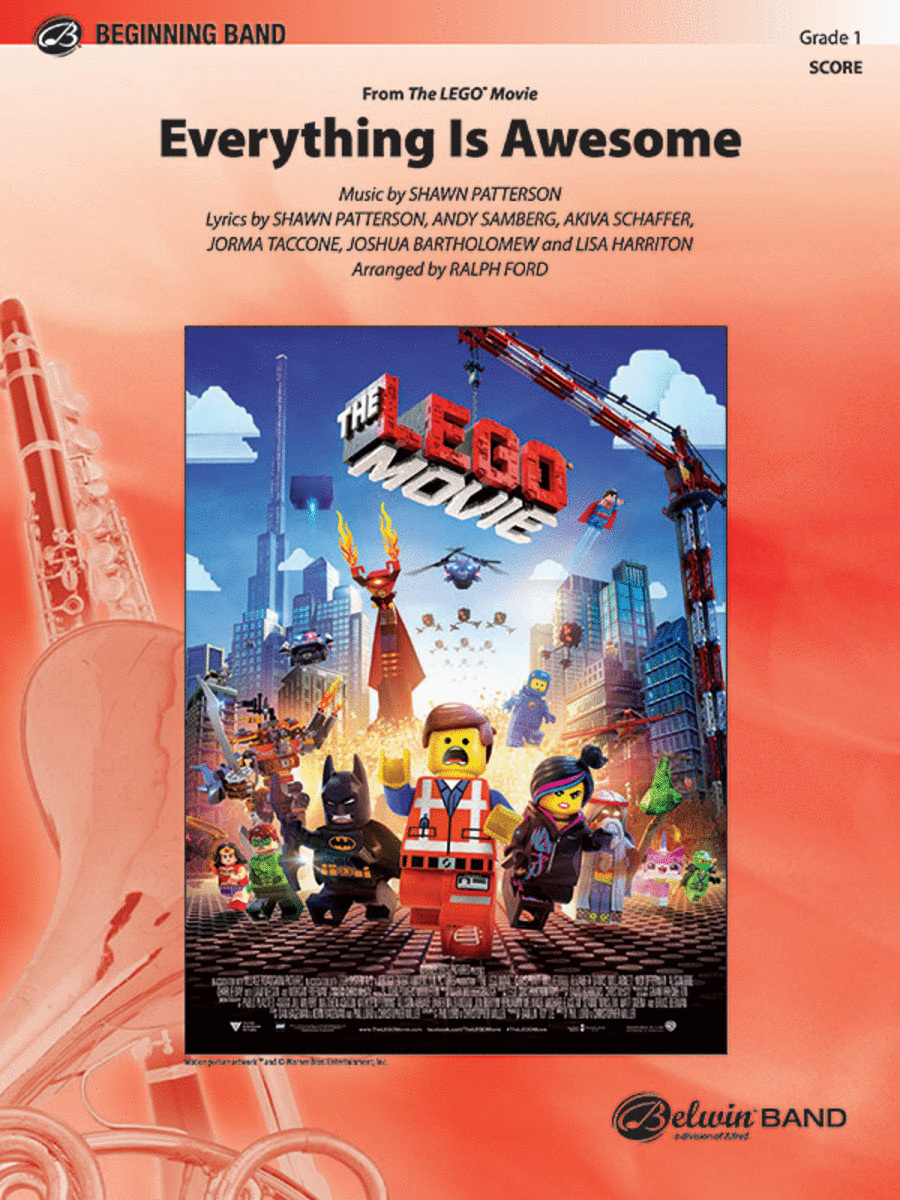 Everything Is Awesome (Awesome Remixxx!!!) (from The Lego Movie) Concert Band scores gallery preview page 1