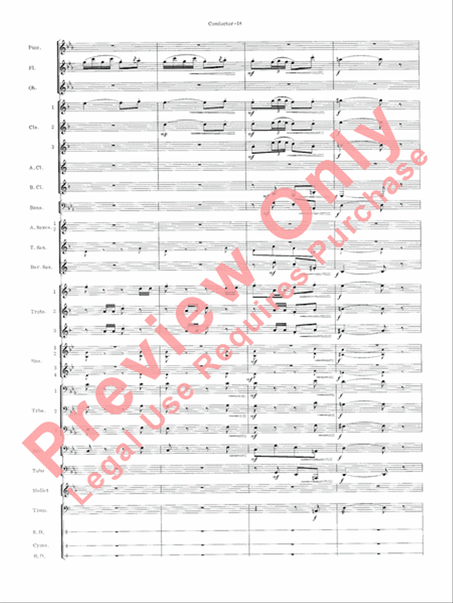 Carmen Suite Concert Band scores gallery preview page 20