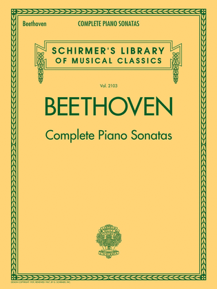 Book cover for Beethoven – Complete Piano Sonatas