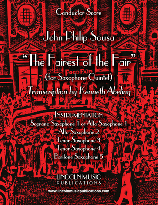 Book cover for March – The Fairest of the Fair (for Saxophone Quintet SATTB or AATTB)