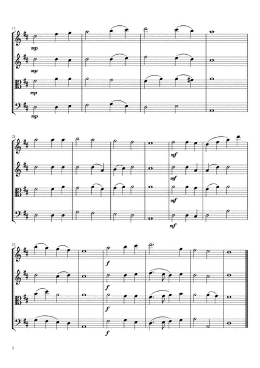 From All That Dwell Below the Skies String Quartet scores gallery preview page 3
