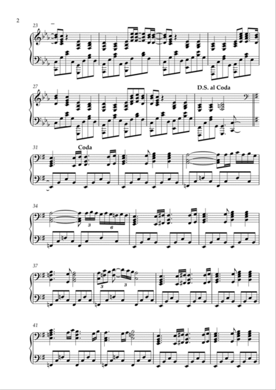 High Hopes Piano Solo scores gallery preview page 2