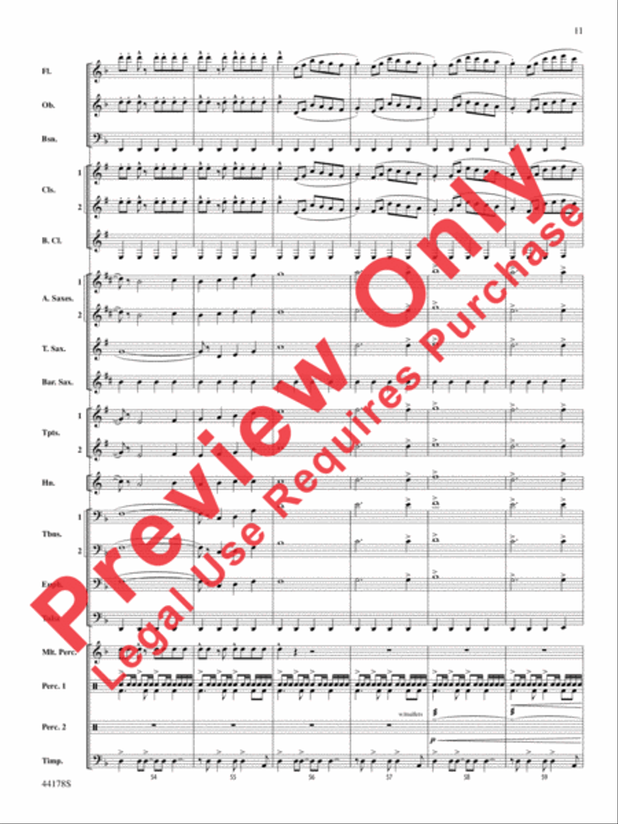 Intrepid Journey Concert Band scores gallery preview page 12