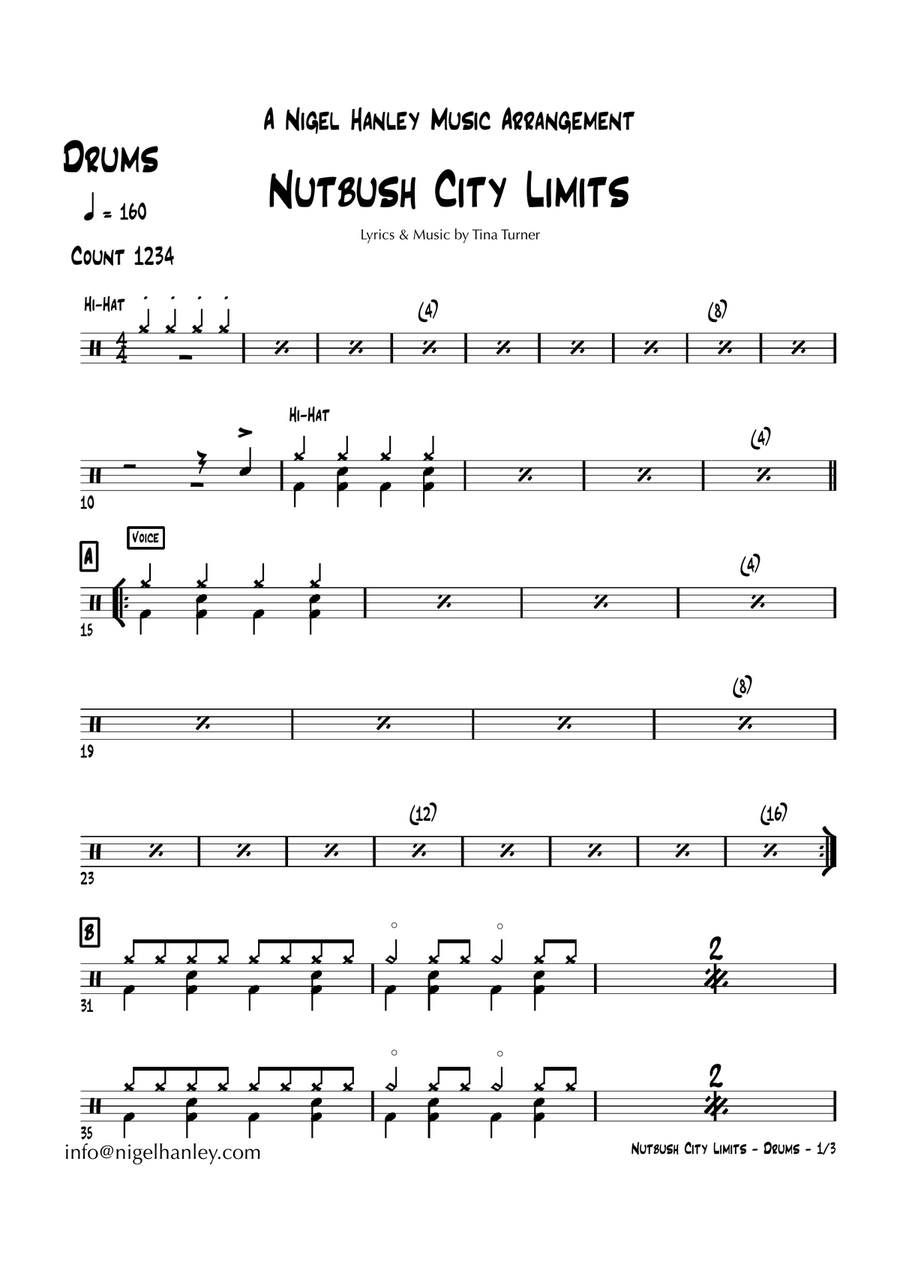 Nutbush City Limits Jazz Ensemble scores gallery preview page 2