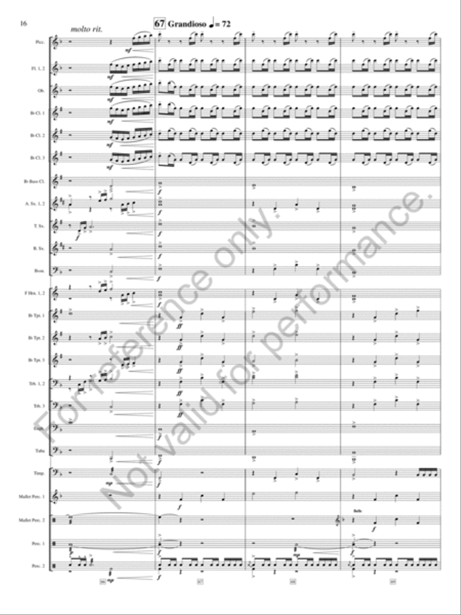 River City Sunset River City Sunset Concert Band scores gallery preview page 17
