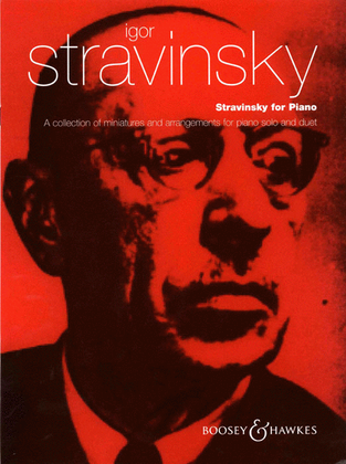 Book cover for Stravinsky for Piano