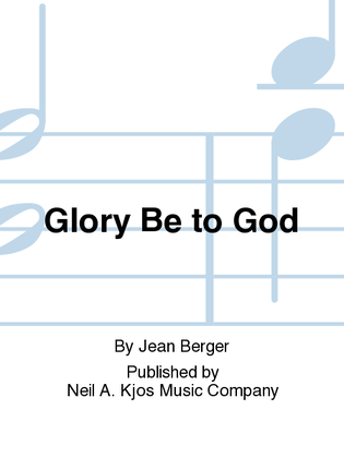 Book cover for Glory Be to God