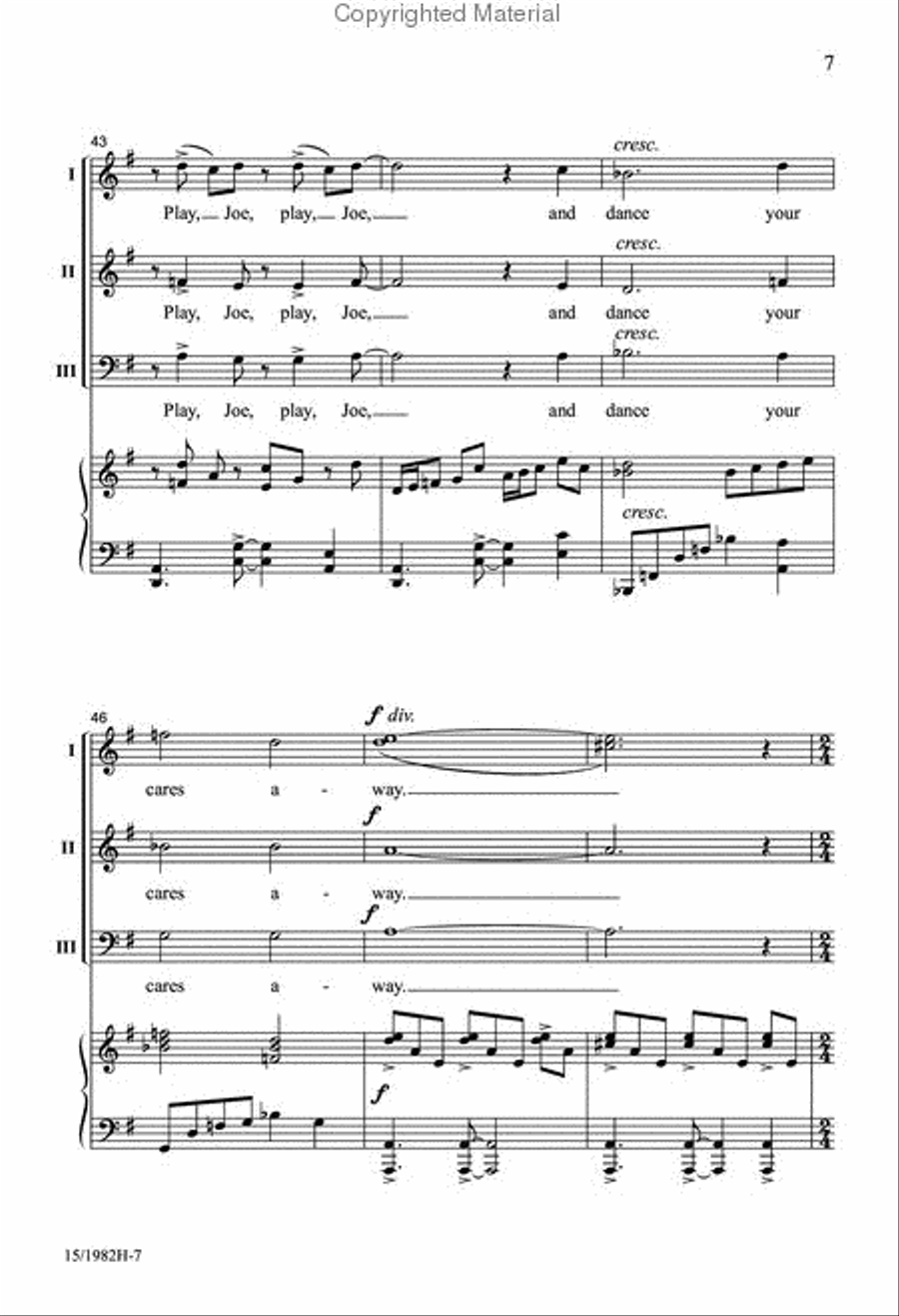 Old Joe Clark 3-Part scores gallery preview page 7