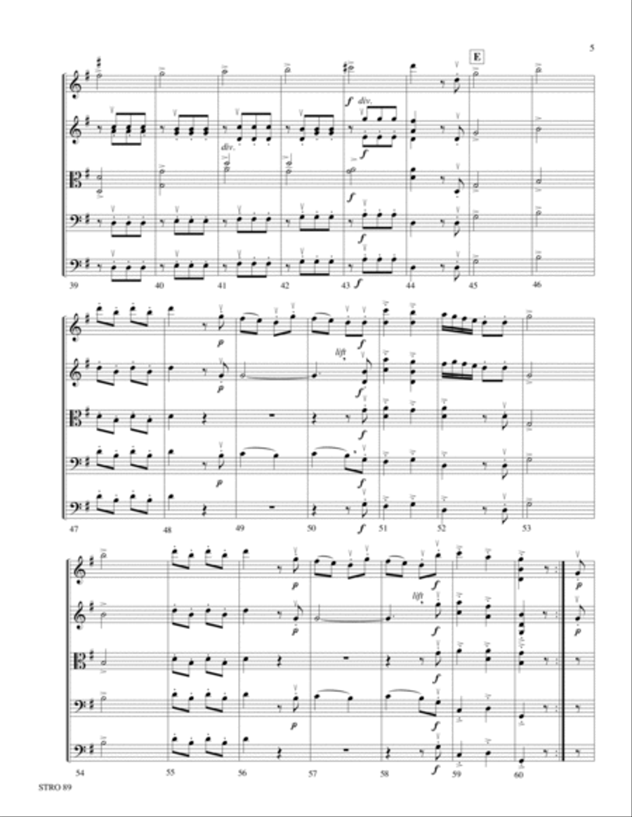 Divertimento No. 13 K. 253, 3rd movement (Finale, Allegro assai) Orchestra scores gallery preview page 4