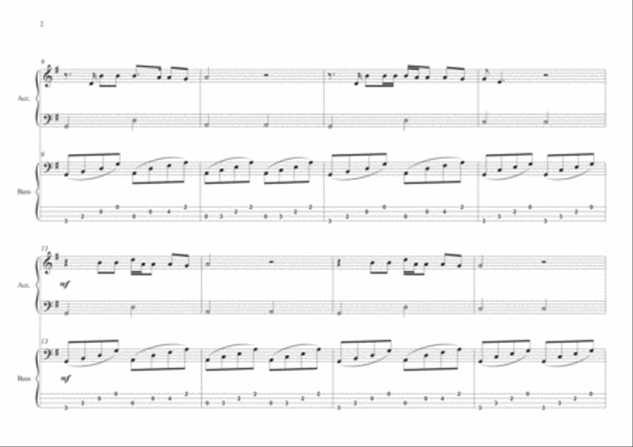 Knockin' On Heaven's Door String Duet scores gallery preview page 2