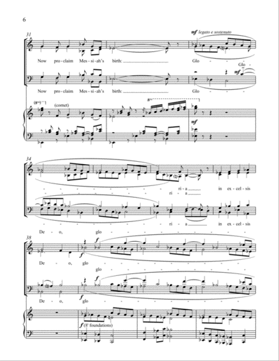 Christmas Intrada 4-Part scores gallery preview page 6