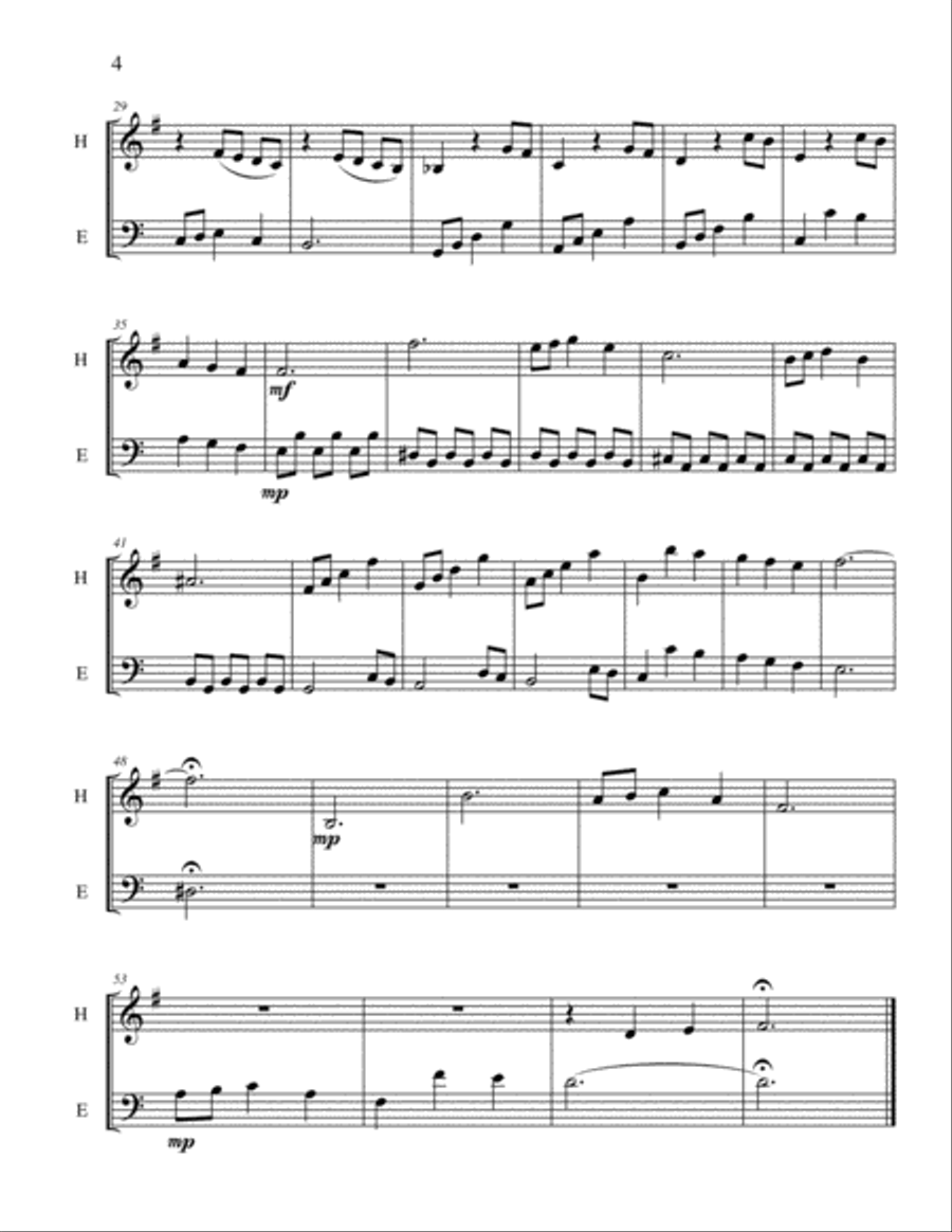 Three Duets for Horn and Trombone (Euphonium) Brass Duet scores gallery preview page 5