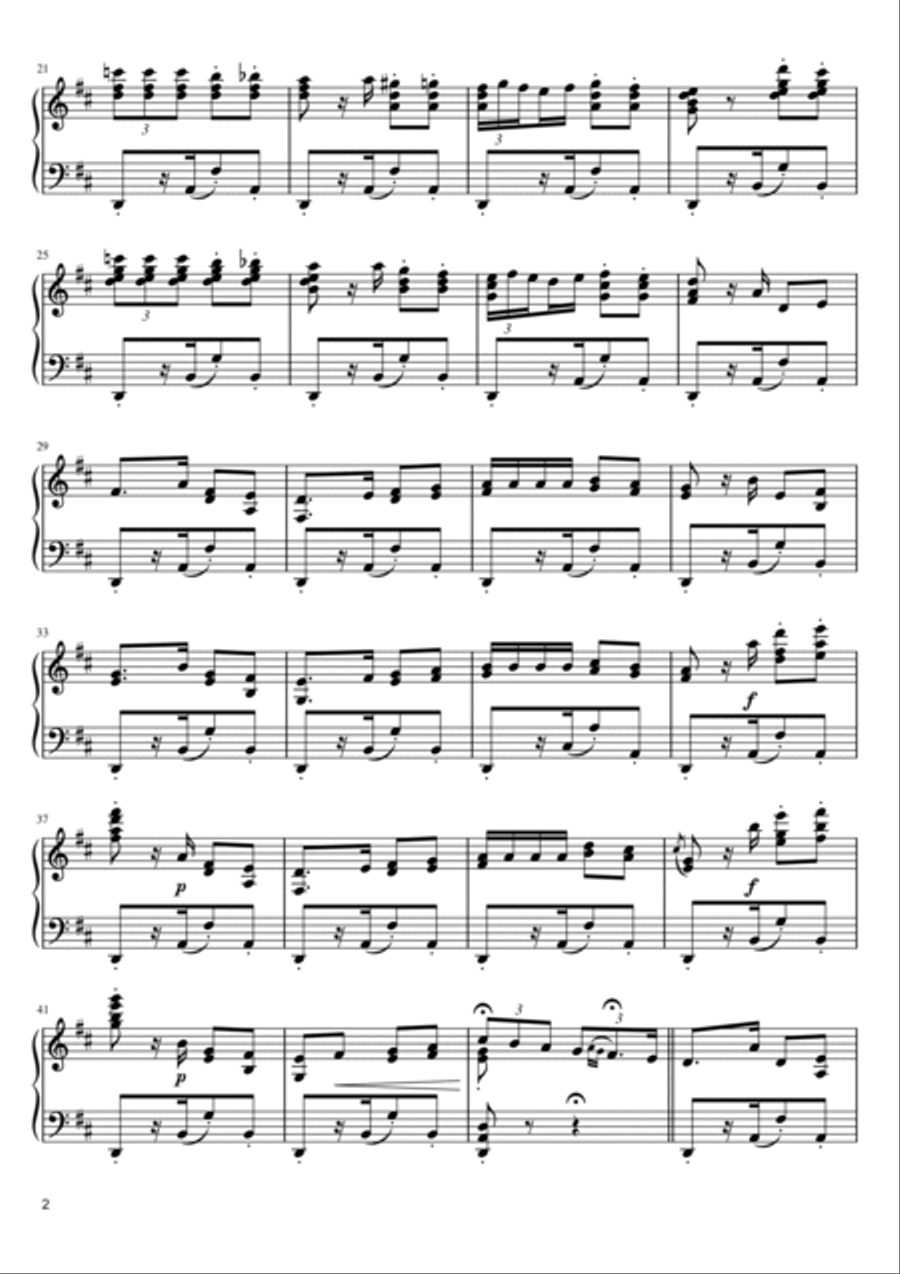 Habanera (from Carmen) Piano Solo scores gallery preview page 2