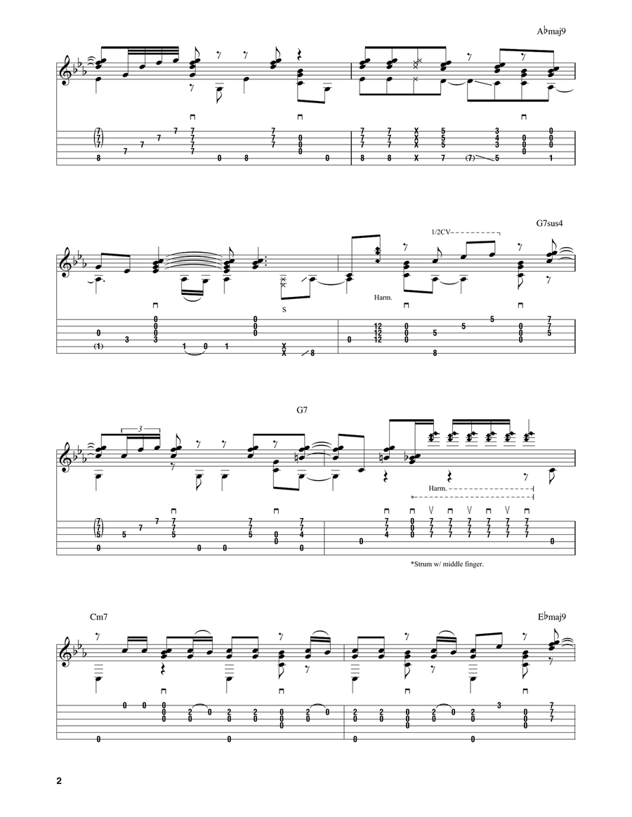 Crazy Acoustic Guitar scores gallery preview page 2