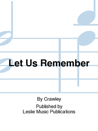 Book cover for Let Us Remember