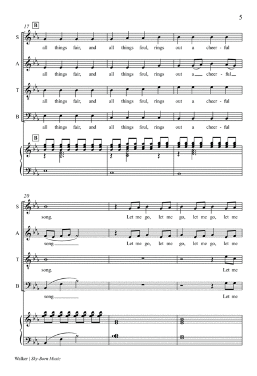 Sky-Born Music 4-Part scores gallery preview page 5