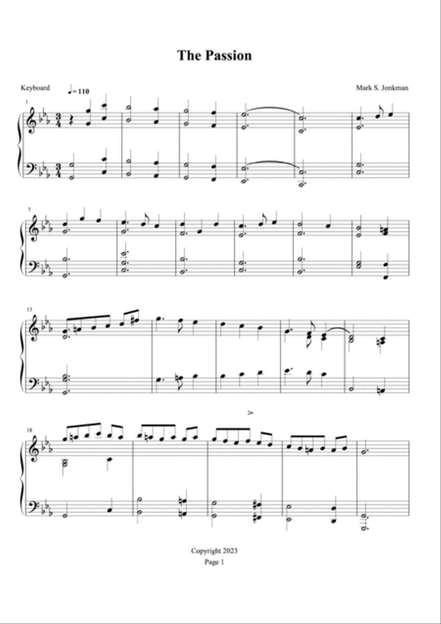The Passion Piano Solo scores gallery preview page 2