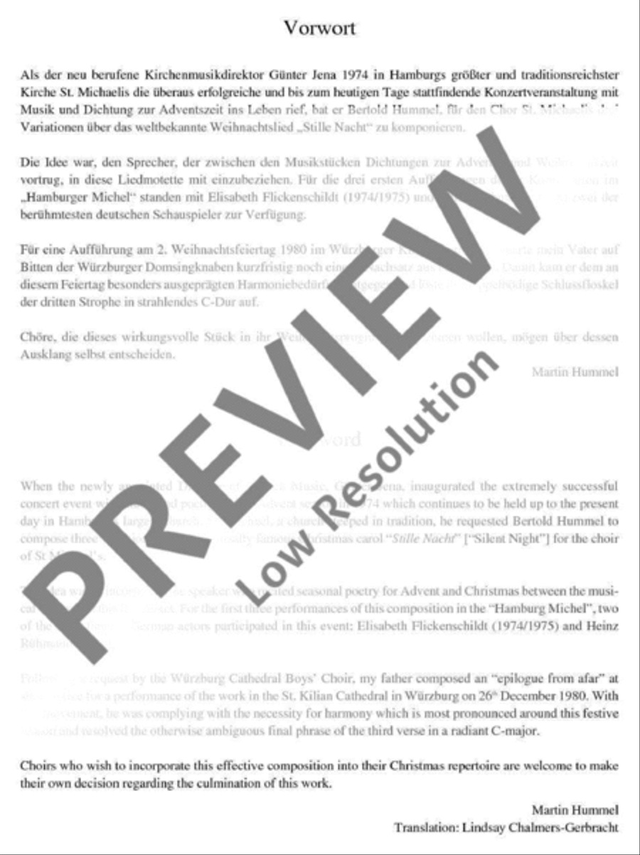 Silent Night, Holy Night A Cappella scores gallery preview page 4