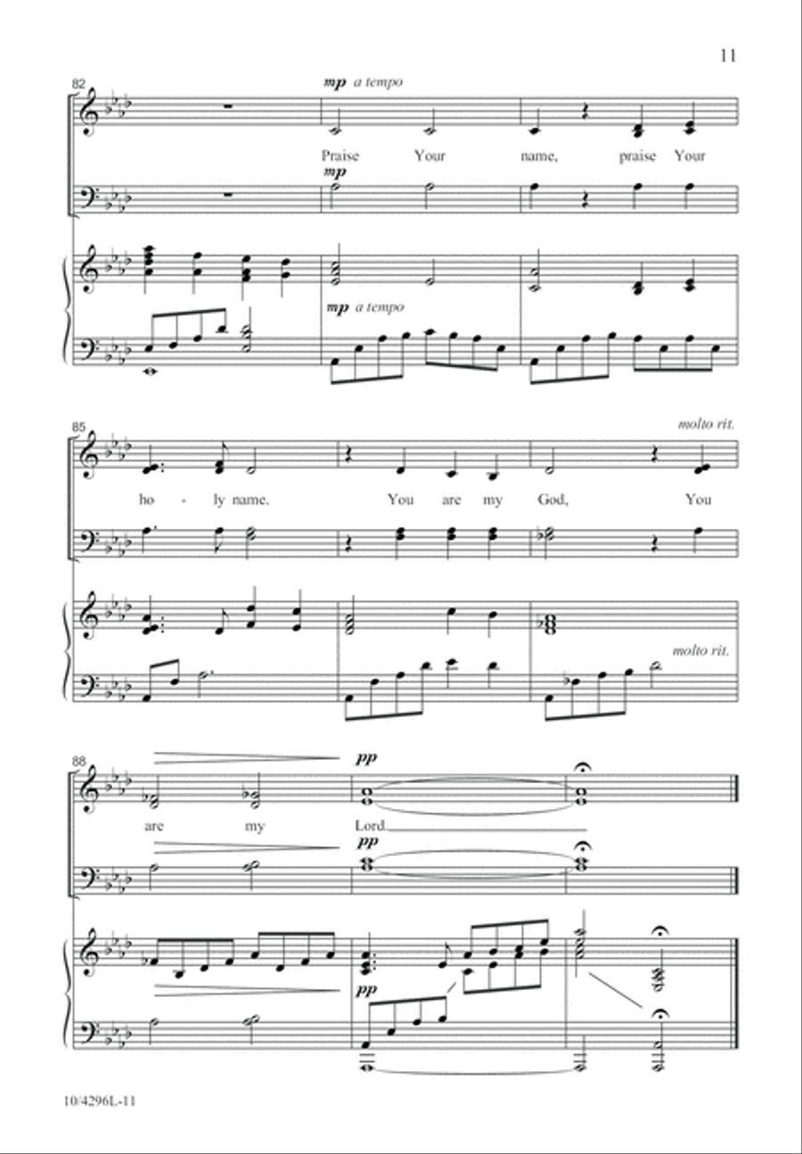 Praise Your Holy Name Praise Your Holy Name 4-Part scores gallery preview page 11