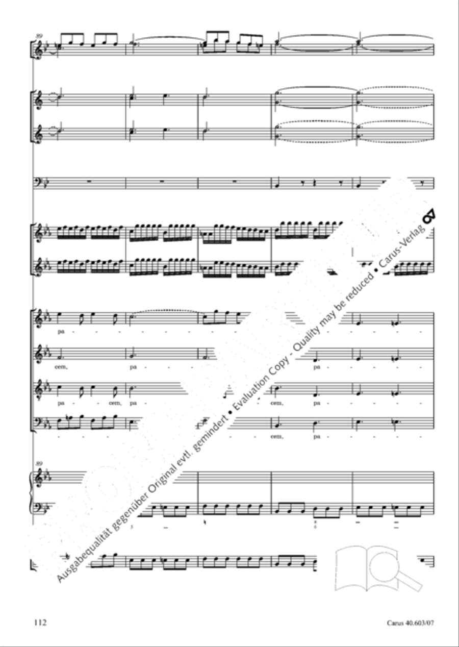 Grosse Orgelsolomesse in Es 4-Part scores gallery preview page 125