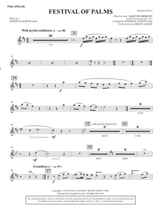 Book cover for Festival of Palms (Full Orchestra) - Flute 2 (Piccolo)