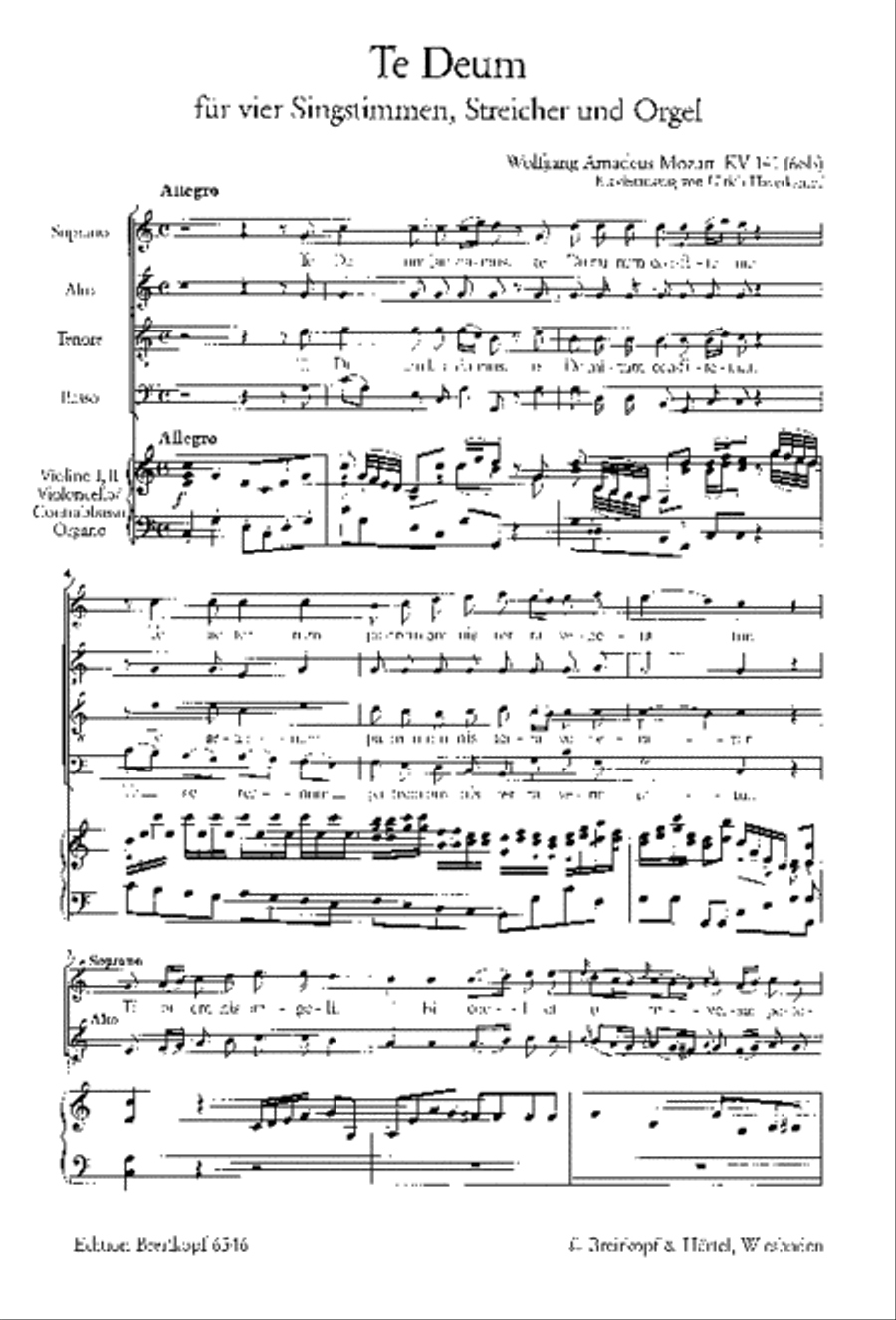 Te Deum in C major K. 141 (66b)