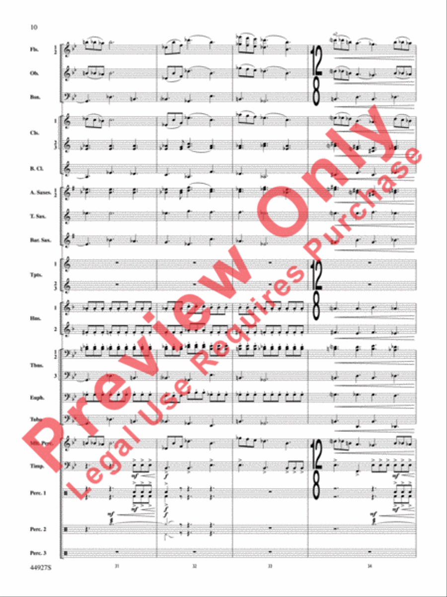 At the Movies with John Williams Concert Band scores gallery preview page 11