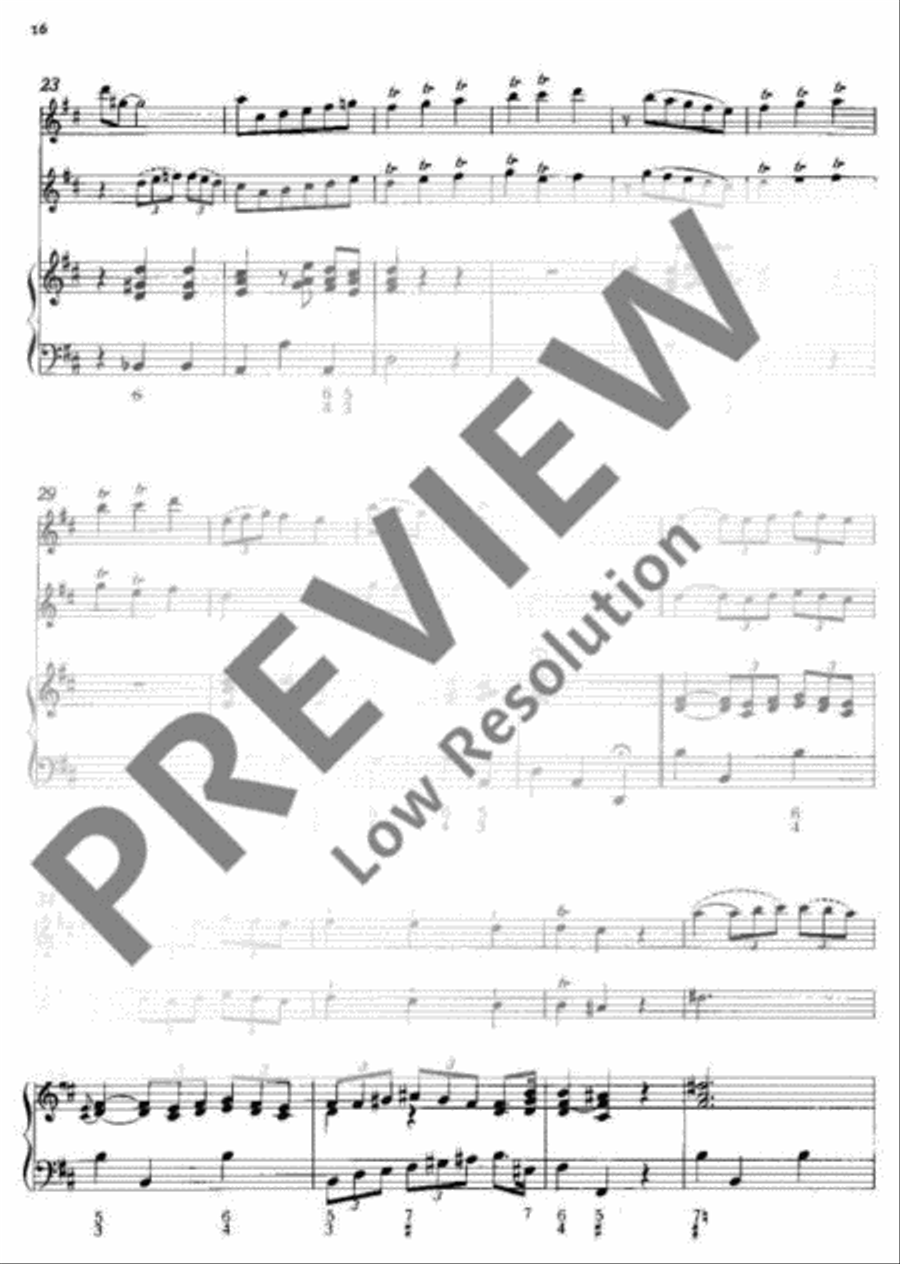 Triosonata B minor Flute scores gallery preview page 17