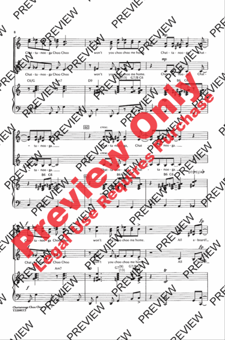 Chattanooga Choo Choo Chattanooga Choo Choo SSA scores gallery preview page 8