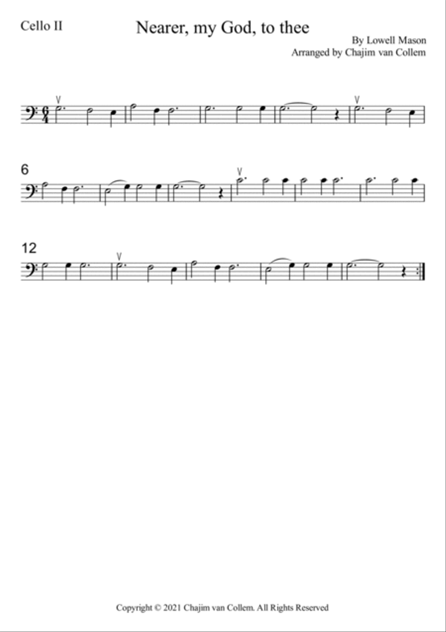 Nearer, my God, to thee Small Ensemble scores gallery preview page 3
