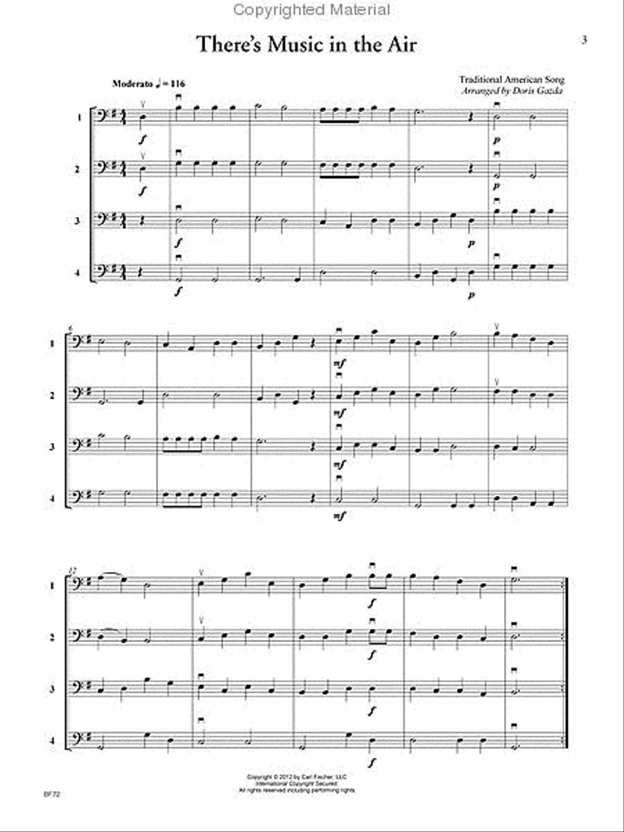 Progressive Quartets for Strings String Orchestra scores gallery preview page 2