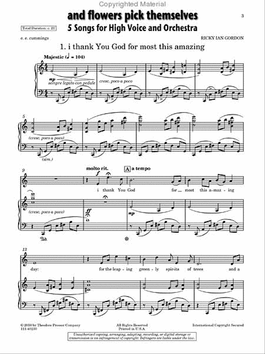 AND FLOWERS PICK THEMSELVES Chamber Music scores gallery preview page 2