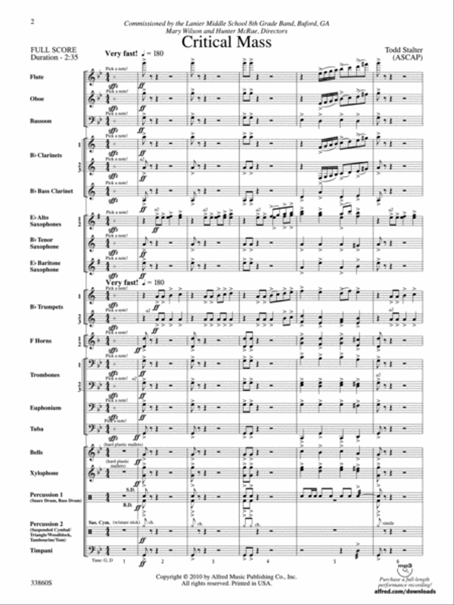 Critical Mass Concert Band scores gallery preview page 22