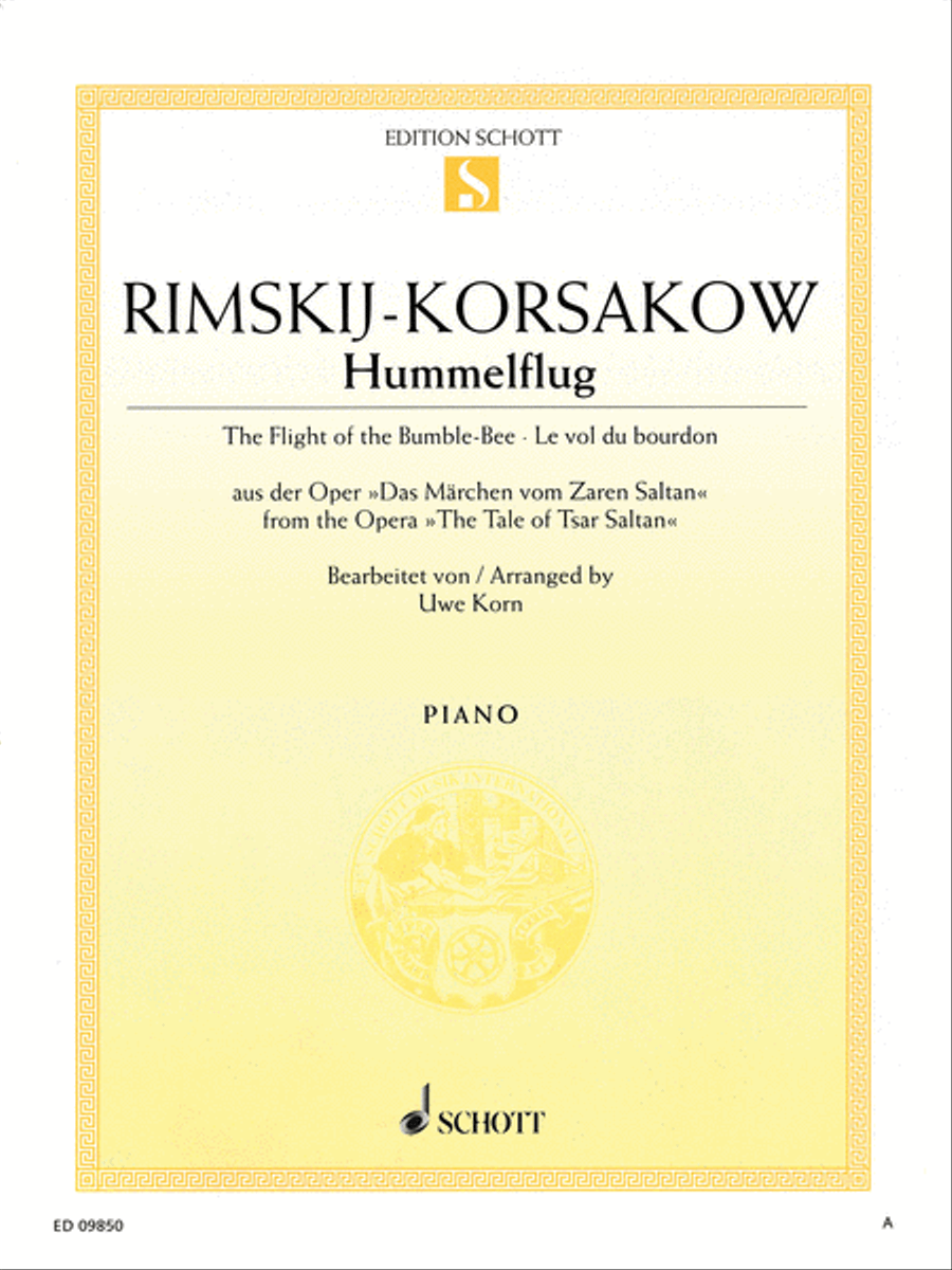 The Flight of the Bumble-bee Piano Solo scores gallery preview page 1