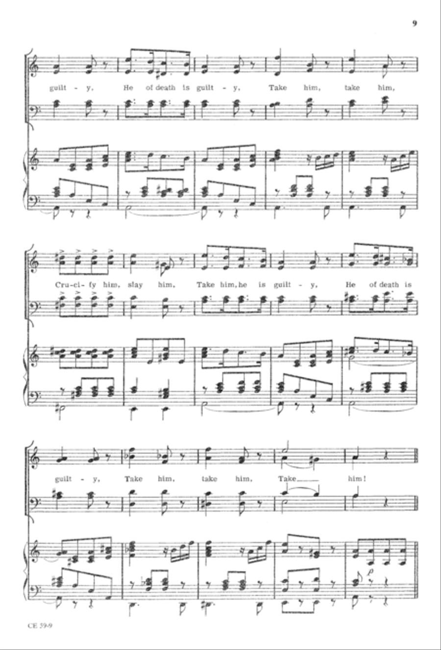 The Seven Last Words of Christ 4-Part scores gallery preview page 11