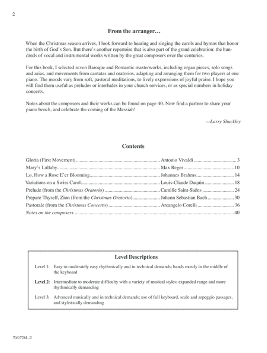 Christmas with the Classics Piano Duet scores gallery preview page 2