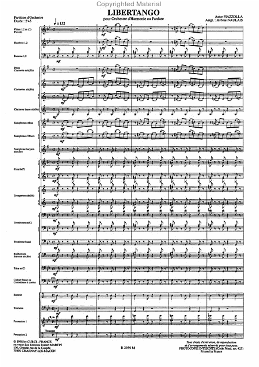 Libertango Concert Band scores gallery preview page 2